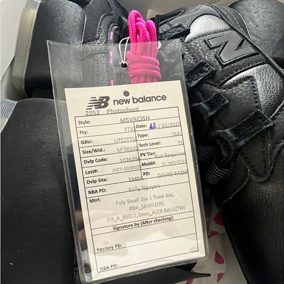 Black New Balance Sneakers *Samples from Photoshoot with Jaden Smith 10M